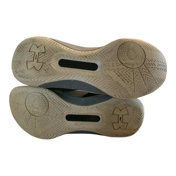 Under Armour Boys Curry 3 Basketball Shoes White 1274061-101 Lace Up Mid Top 7Y - Picture 10 of 13